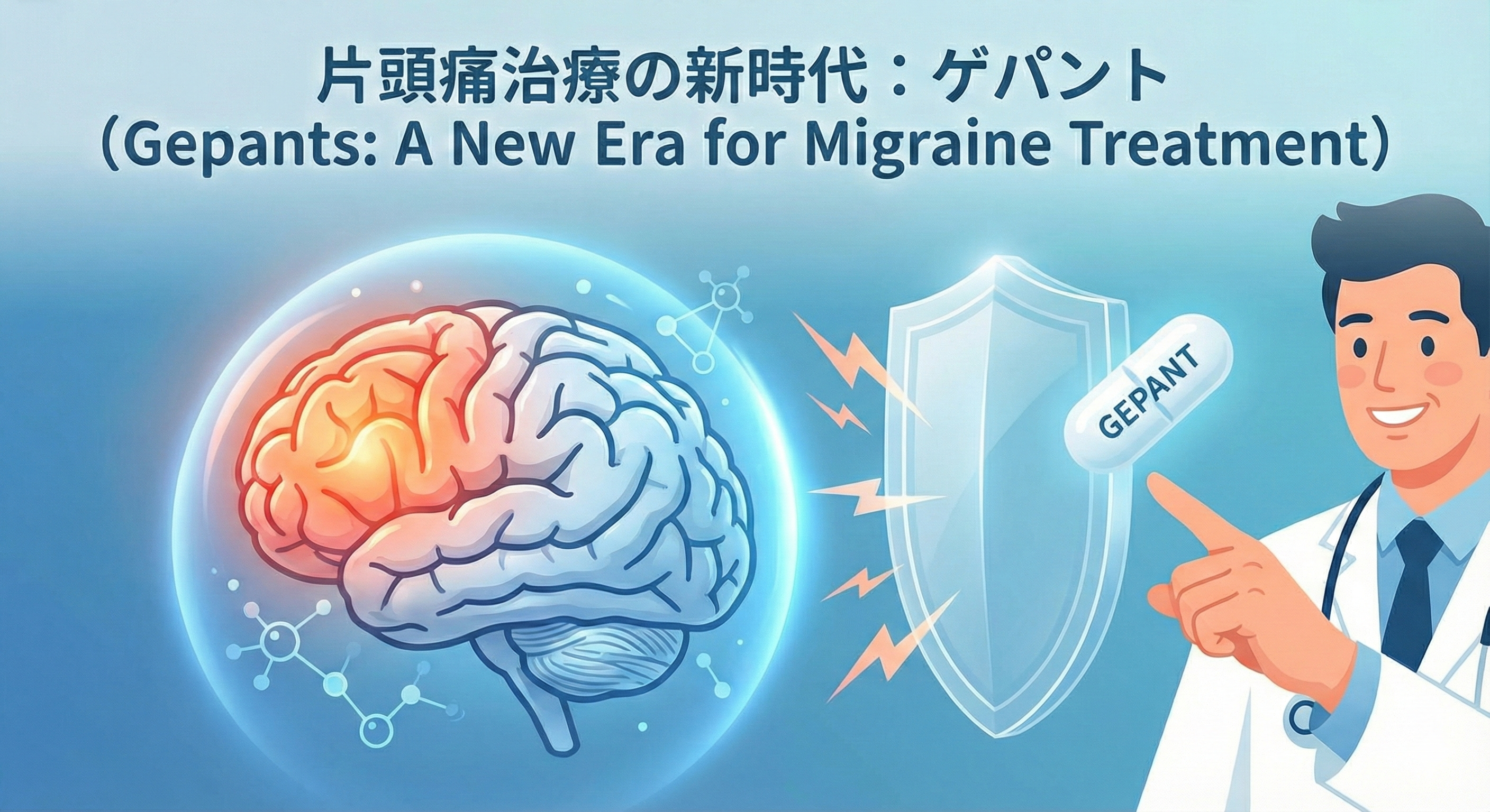 片頭痛治療の新時代「ゲパント」を解説！
